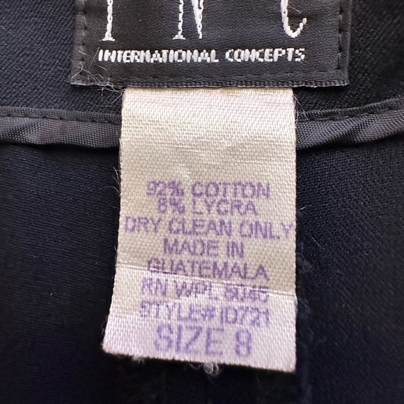 INC International Concepts Black Side Zipper Leg Lace Up Stretchy Pants Trousers - Picture 8 of 8